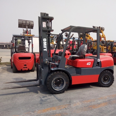 1220mm Fork 4.5m 6m Full Free Mast Triple Free Mast Forklift with Mitsubishi S4s Isuzu Engine