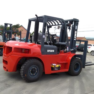 Japanese Engine 7 Ton Diesel Forklift 3m/4.5m/5m/6m Lift Height Side Shift/Solid Tyre