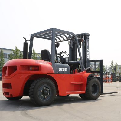 Ce Standard 10ton Diesel Forklift Truck with Duplex Triplex Mast and Fork Positioner