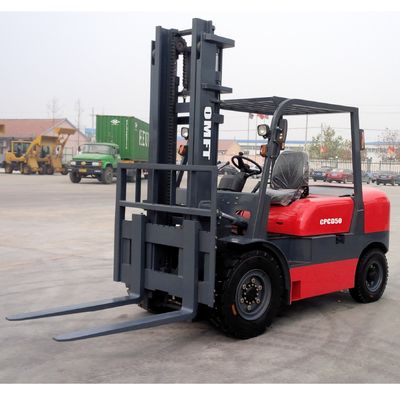 4740mm Min. Width of Right Angle Stacking 4.5ton Diesel Forklift with Solid Tires