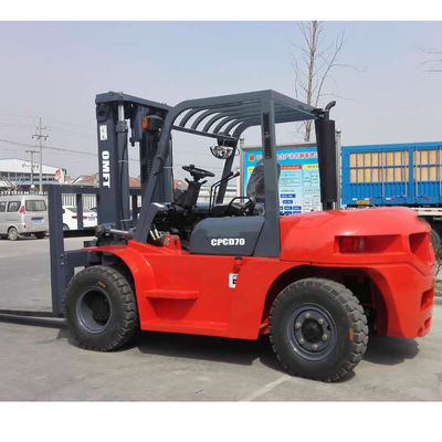 1220mm Fork 7ton Diesel Forklift with Solid Tires from Japanese Isuzu/Mitsubishi/Chinese Engine