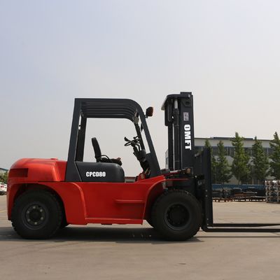 8 Ton Diesel Forklift with Automatic Transmission Solid Tyre and Ce ISO SGS Standard
