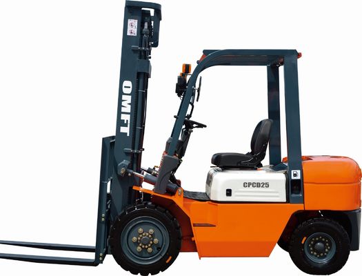Ce ISO SGS Approved 2.5 Ton Diesel Forklift with Triplex Container Mast and Side Shift