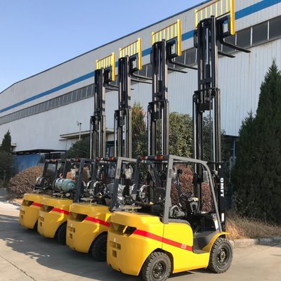 Japanese Yammar Engine 3t Diesel Forklift with Triplex Container Mast and Side Shift
