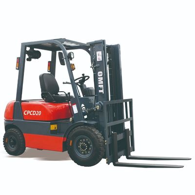 2 Ton 2000kg Cpcd20 Diesel Forklift Truck with 3m Two Stage Full Free Mast Duplex Full Free Mast