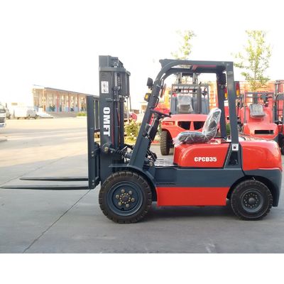3000-7000mm Lift Height 3.5 T Four Wheel Diesel Forklift Truck for Warehouse Needs