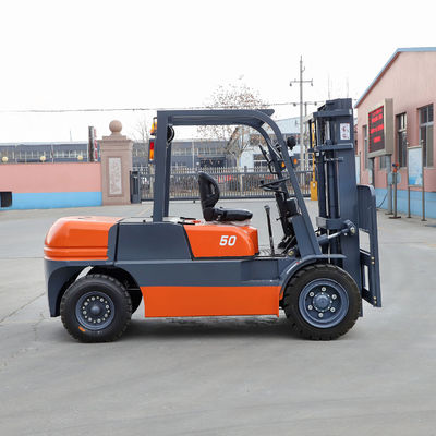5.0 Ton Diesel Forklift Truck 4.5t 4500kg Min. Width of Right Angle Stacking 4740mm