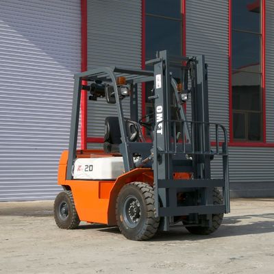 2t Diesel Forklift Truck with 4m 4000mm Two Stage Full Free Mast and 2280mm Min. Turning Radius