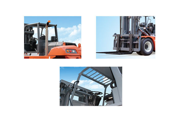 6ton 5ton 7ton Forklift Truck with Us GM4.3 Gasoline Engine and Pneumatic/Solid Tires