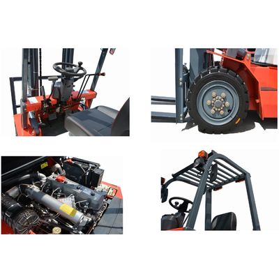 2 Ton Gasoline Lp Gas Dual Fuel Forklift with Side Shift Solid Tyre Toyota Technical Petrol LPG Fork