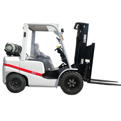 4ton Dual Fuel Forklift with Solid Tires and Side Shift Tcm Technical Petrol LPG Forklift