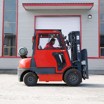 1070mm Fork 2.5tons Dual Fuel LPG Forklift for Euro and Us EPA Emission Standard