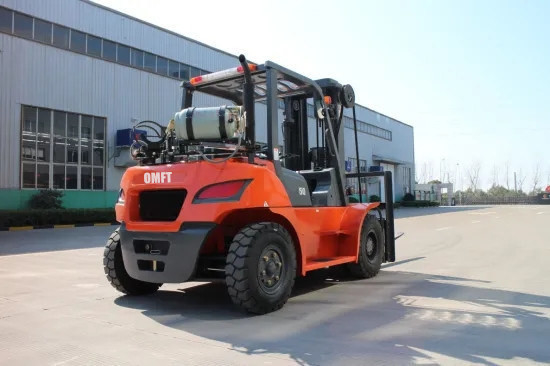 7ton LPG Forklift Supply with Max.Gradeability 20% and Min. Turning Radius 3350mm