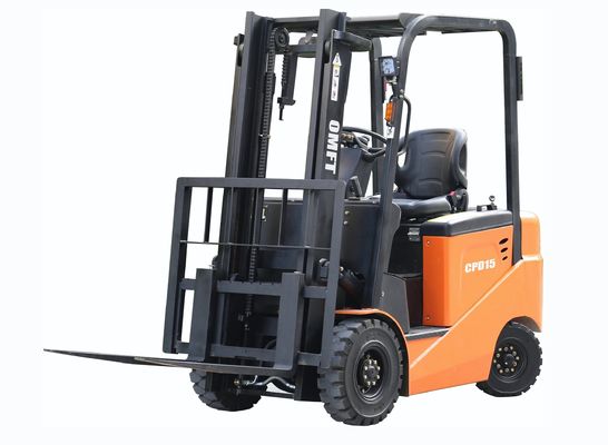 1.5ton Mini Electric Battery Forklift with Pneumatic or Solid Tyres and Side Shift
