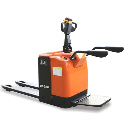 Steel PU Material 2.5 Ton Full Electric Pallet Truck with Stand-on Type and CBD30 Controller