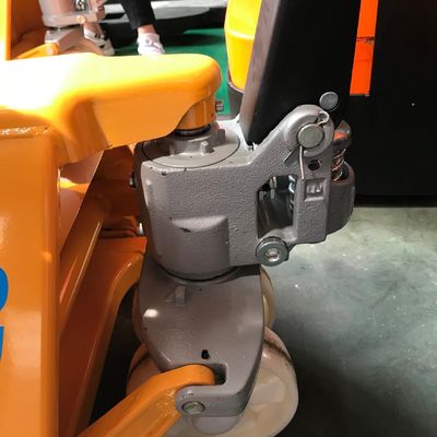 Yellow 3.5 Ton Manual Pallet Jack for Warehouse Equipment Lift Height 160-195mm