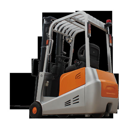 Steel and Rubber 1.5 Ton 3 Wheels Electric Forklift Truck with 3m Two Stage Full Free Mast