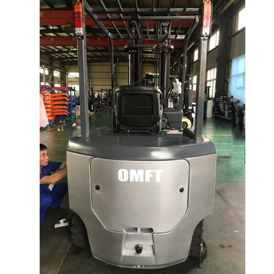 2.5ton Four Wheel Electric Forklift Truck with 4.5m 4500mm Mast Triplex and Free Lift