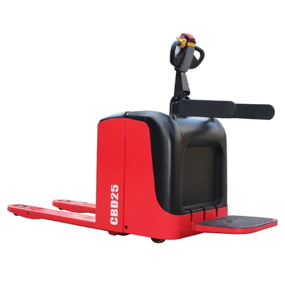 2500kg Stand-on Type Full Electric Pallet Truck with EPS Steering and Lithium Battery