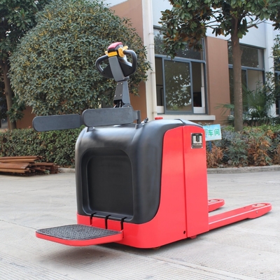 2500kg Stand-on Type Full Electric Pallet Truck with EPS Steering and Lithium Battery