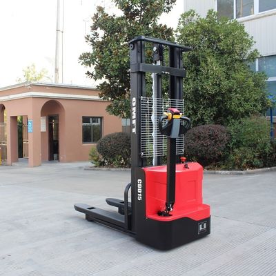 1435mm Minimum Turning Radius 1.2 T Powered Pallet Stacker for Warehouse Operations