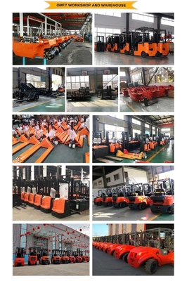 1500kg 1600kg 2000kg Orange Semi/Full Electric Pallet Truck Powered by Lithium Battery