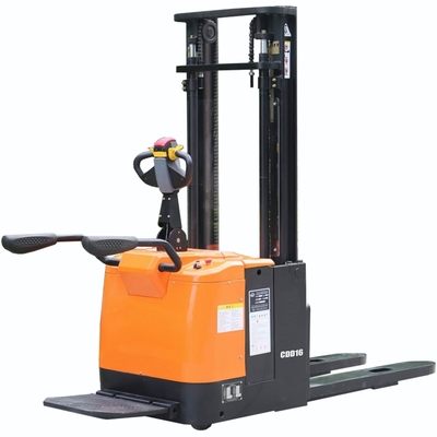Ce ISO SGS Standard Electric Pallet Stacker 1.6 Ton Capacity 1600mm Mast Lift Height
