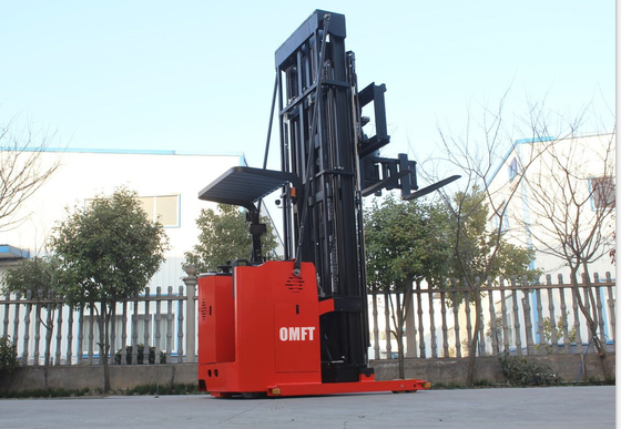 1000kgs 3way Electric Pallet Stacker 1 Ton with Min. Width of Right Angle Stacking
