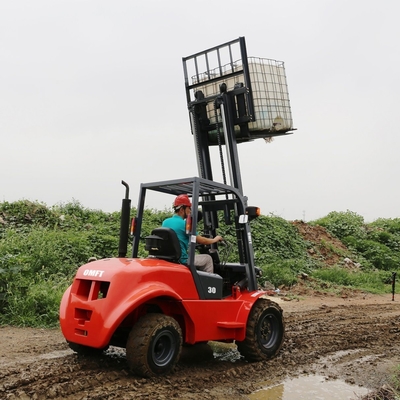 Supply 3.5 Ton Rough Terrain Diesel Forklift Truck 3.5t Min. Turning Radius 2950mm