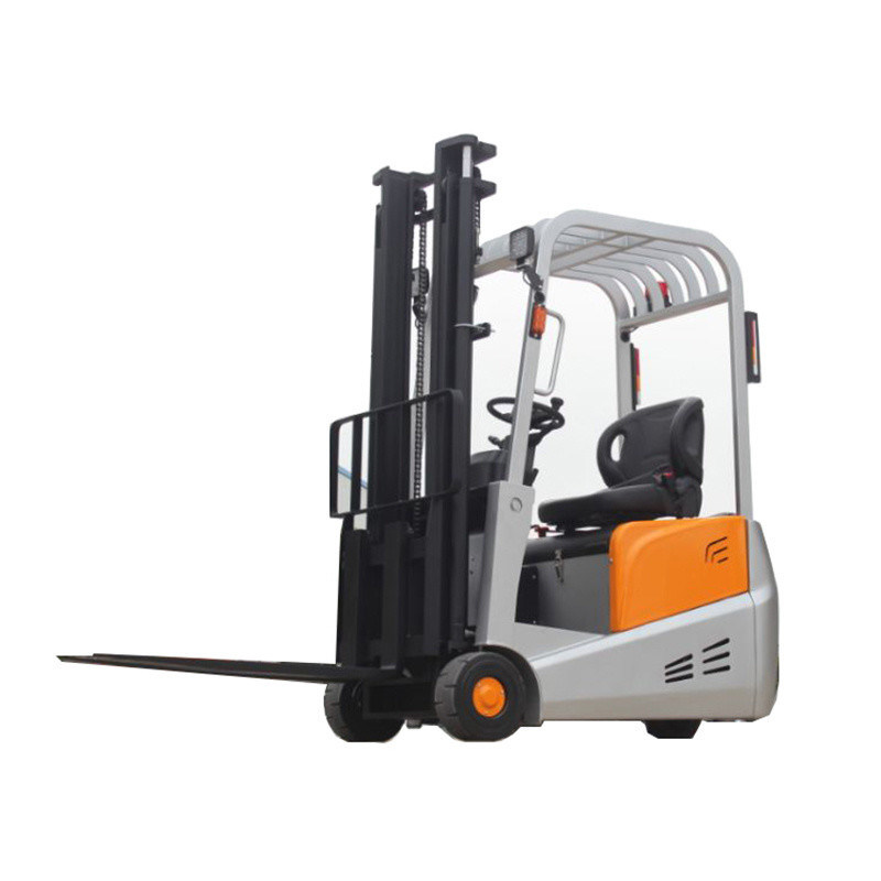 Steel and Rubber 1.5 Ton 3 Wheels Electric Forklift Truck with 3m Two Stage Full Free Mast