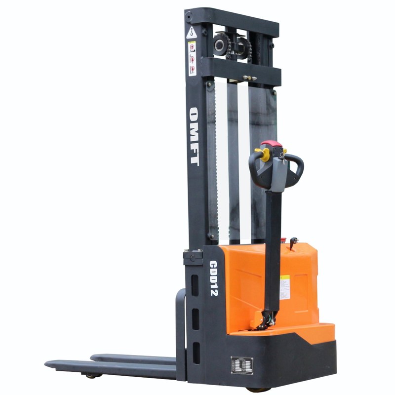 1.2 Ton Electric Powered Pallet Stacker for Cold Storage Warehouse OEM and Spare Parts
